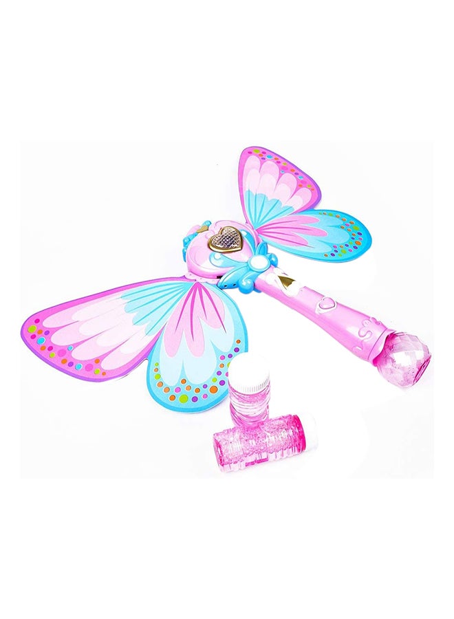 WANNA BUBBLES Battery Operated Light And Sound Bubble Fairy Wand With Wings 31x33x18cm - Image 2