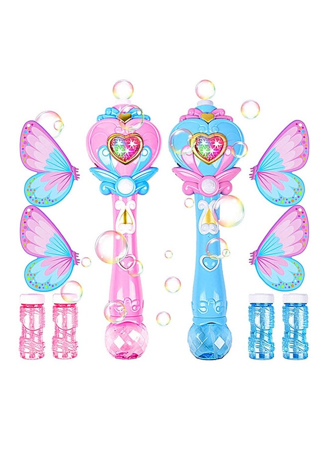 WANNA BUBBLES Battery Operated Light And Sound Bubble Fairy Wand With Wings 31x33x18cm - Image 3