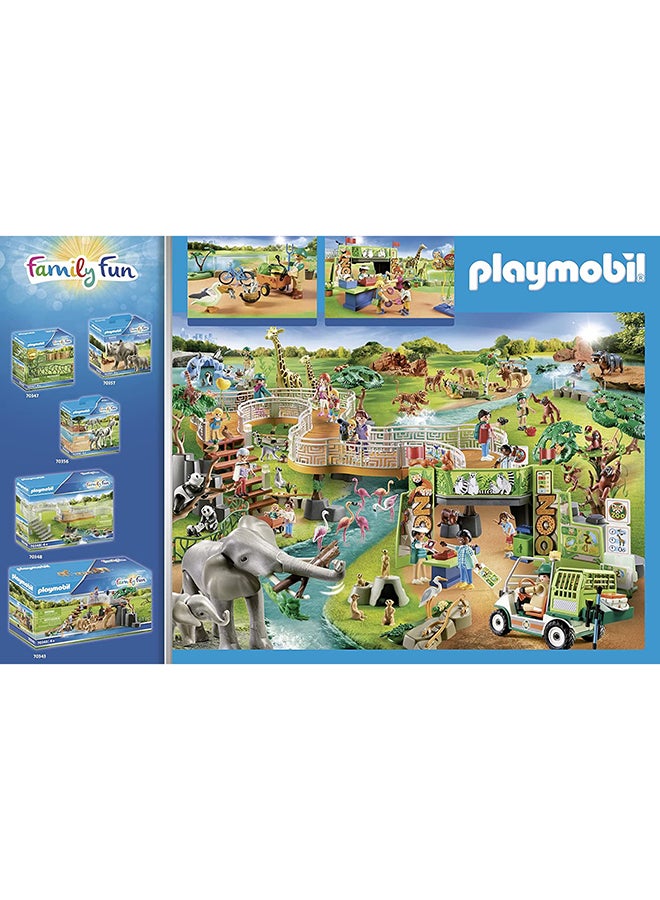 بلاي موبيل لعبة حديقة الحيوانات الكبيرة والممتعة للعائلة مكونة من 213 قطعة طراز 70341 70341 أكبر من3 سنوات - Image 2