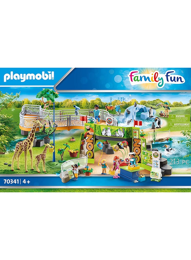 بلاي موبيل لعبة حديقة الحيوانات الكبيرة والممتعة للعائلة مكونة من 213 قطعة طراز 70341 70341 أكبر من3 سنوات - Image 3