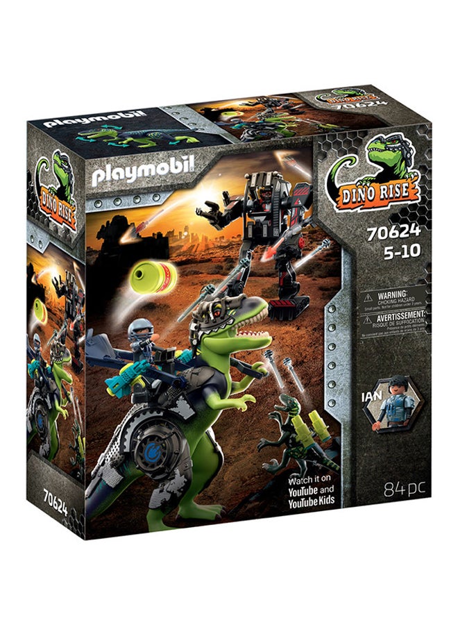 بلاي موبيل مجموعة ألعاب دينو رايز تي ريكس: معركة العمالقة، مكونة من 4 قطع - Image 1