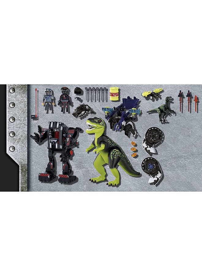 بلاي موبيل مجموعة ألعاب دينو رايز تي ريكس: معركة العمالقة، مكونة من 4 قطع - Image 4
