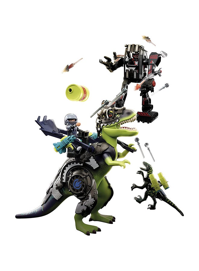 بلاي موبيل مجموعة ألعاب دينو رايز تي ريكس: معركة العمالقة، مكونة من 4 قطع - Image 2