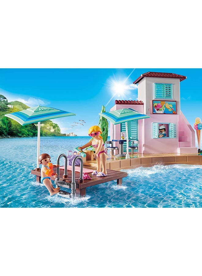 بلاي موبيل محل الآيس كريم على الواجهة البحرية، مجموعة ألعاب متعددة الألوان - Image 4