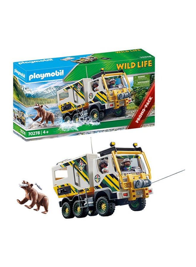 بلاي موبيل مجموعة مركبات شاحنة استكشاف الحياة البرية الخارجية - Image 2