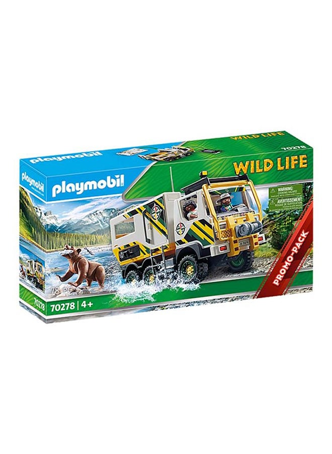 بلاي موبيل مجموعة مركبات شاحنة استكشاف الحياة البرية الخارجية - Image 1
