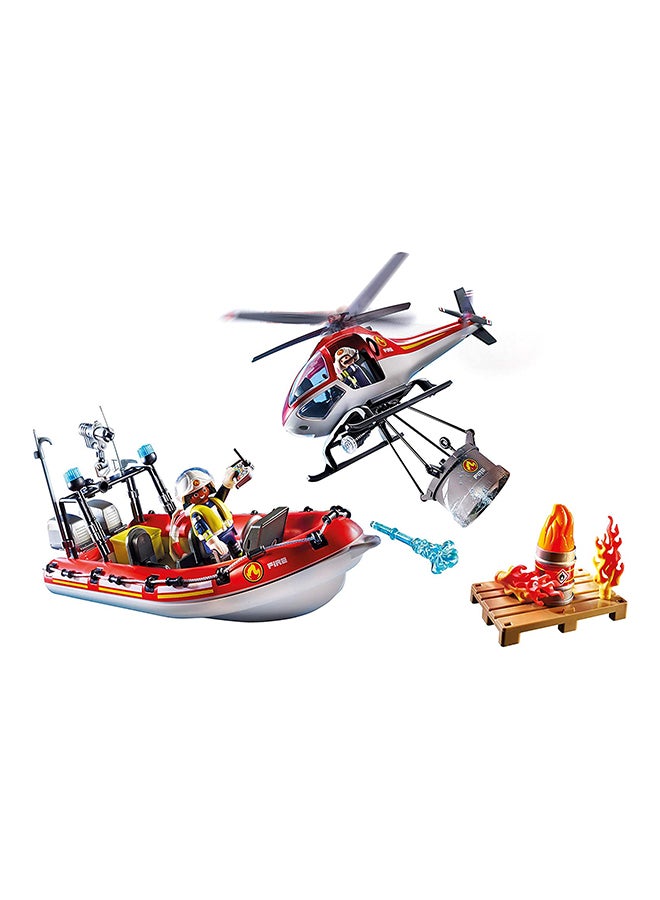 بلاي موبيل مجموعة مركبات مهمة إنقاذ الحرائق في المدينة - Image 2