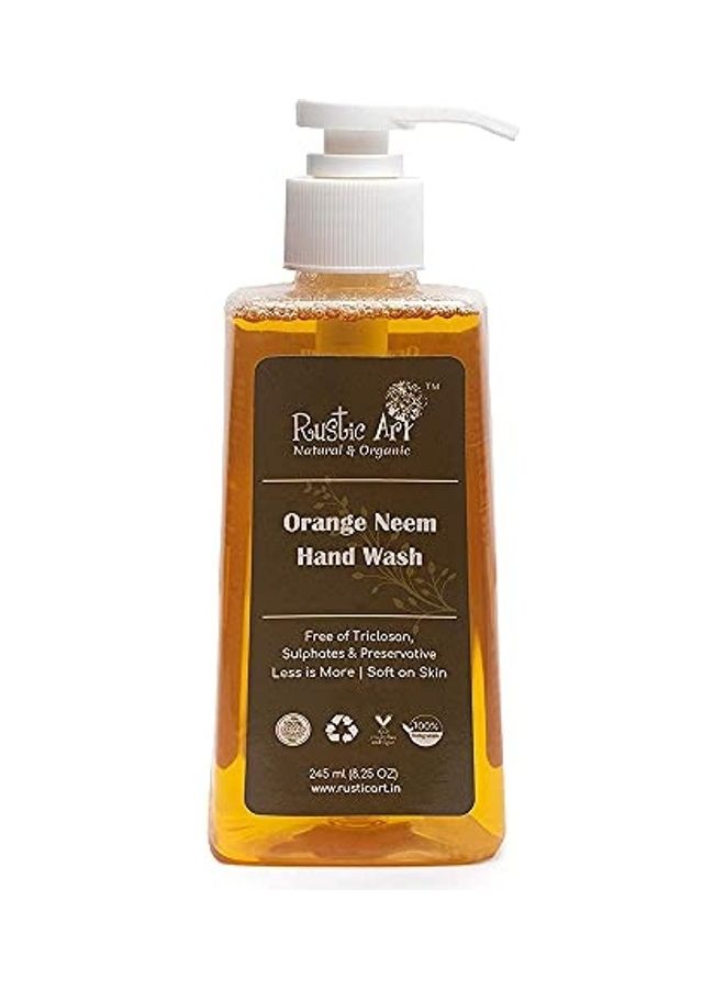 راستيك أرت Organic Hand Wash Orange 1.99999999796X5.99999999388X2.99999999694inch  - Image 1