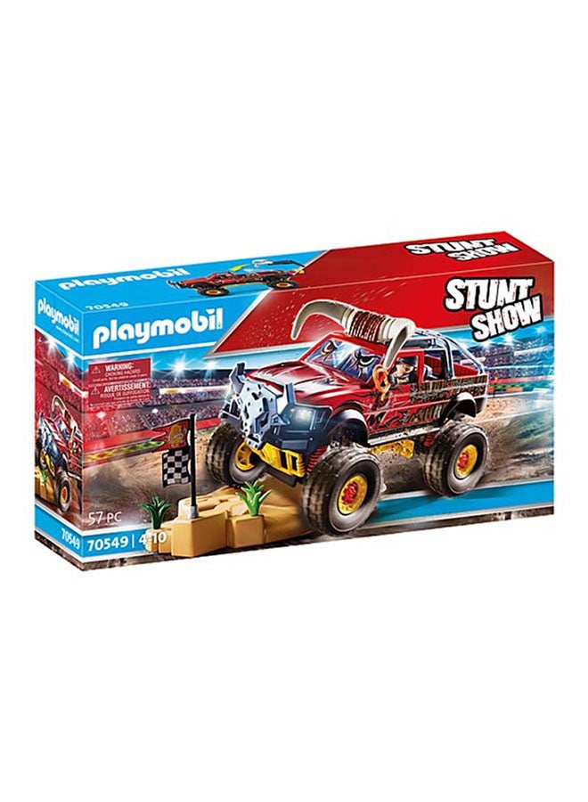 بلاي موبيل مجموعة سيارات شاحنة الوحش لعرض الحيل - Image 1