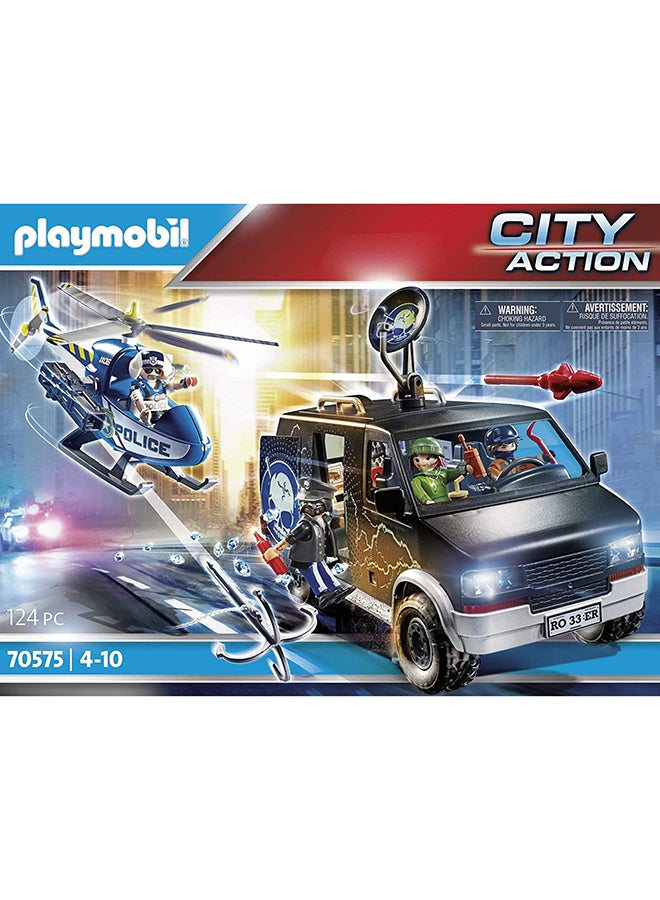 بلاي موبيل مطاردة طائرات الهليكوبتر مع مجموعة مركبات فان هارب - Image 4