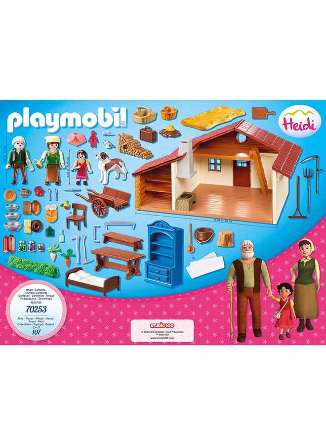 Playmobil - 70253 Heidi Heidi At The Alpine Hut Playset 3+ Years - Image 1