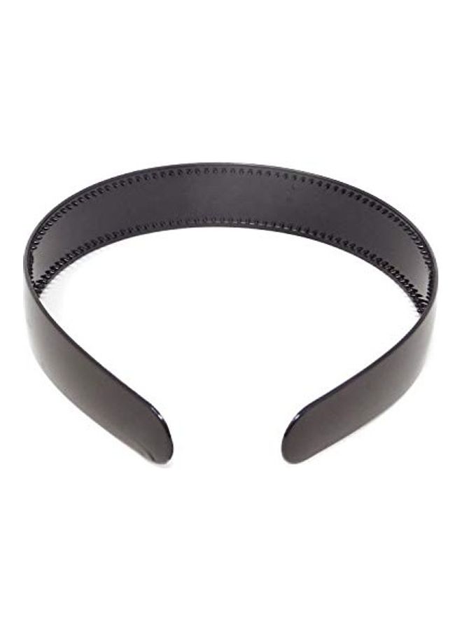 HONBAY 10-Piece Plastic Hair Hoop Plain With Teeth Headband Black 1X2X1.8inch - Image 2