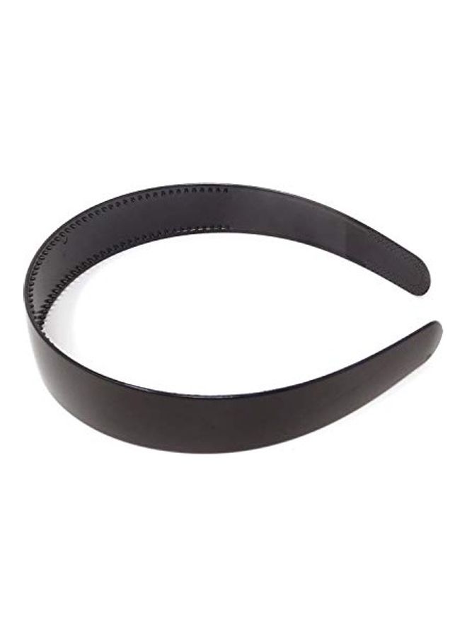 HONBAY 10-Piece Plastic Hair Hoop Plain With Teeth Headband Black 1X2X1.8inch - Image 1