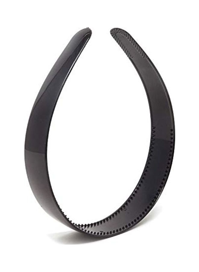 HONBAY 10-Piece Plastic Hair Hoop Plain With Teeth Headband Black 1X2X1.8inch - Image 3