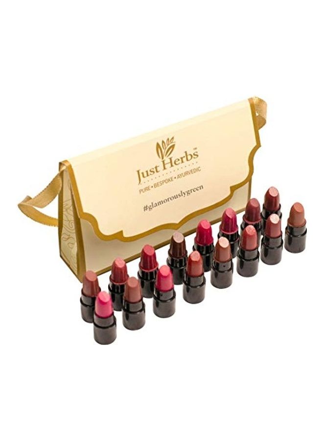 Just Herbs Ayurvedic Micro Mini Trial Lipstick Kit Multicolour  - Image 1