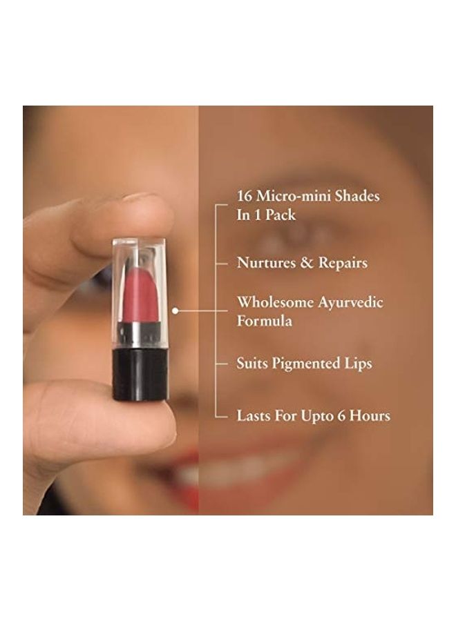 Just Herbs Ayurvedic Micro Mini Trial Lipstick Kit Multicolour  - Image 4