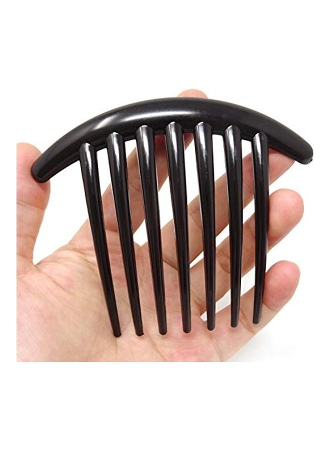 HONBAY 6-Piece Plastic 7 Tooth French Twist Hair Side Combs Clips Accessory for Women and Girls Multicolour 4.02 x 3.27 x 0.71inch - Image 2