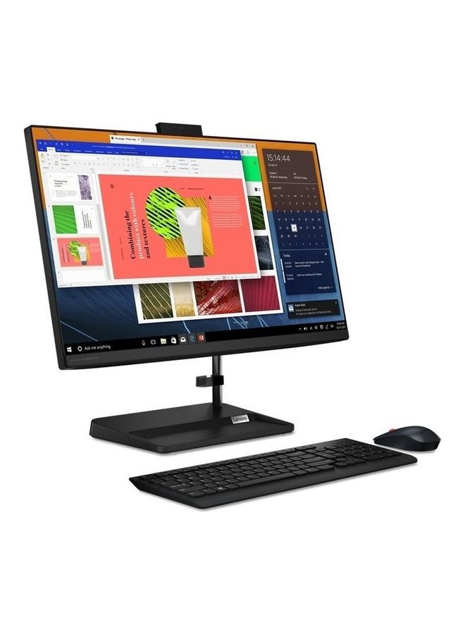 Lenovo - IdeaCentre AIO 3 24ITL6 With 23.8-Inch IPS Display Touch Screen, Core i3 Processor/4GB RAM/256GB SSD/Windows/Intel UHD Graphics English/Arabic Black - Image 1