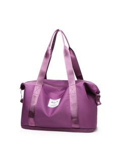 Lang Mu Fashionable One-Shoulder Oxford Large Capacity Messenger Bag Purple  - Image 2