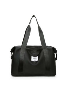 Lang Mu Fashionable Oxford Large-Capacity Shoulder Bag Black 