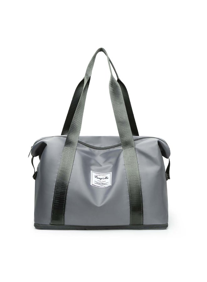 Lang Mu Fashionable Oxford Large-Capacity Shoulder Bag Grey