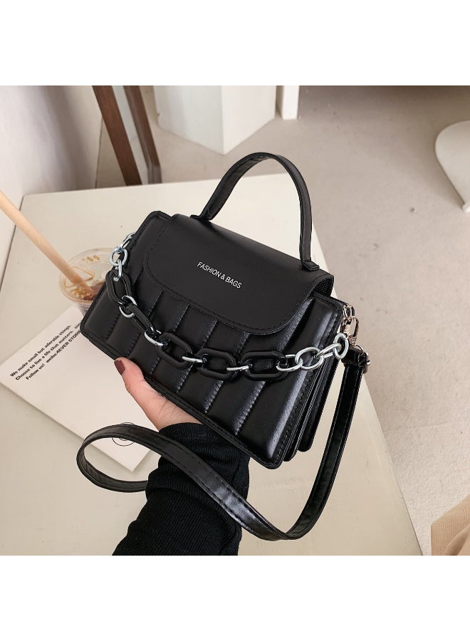 Sharpdo Chain Detail Crossbody Bag Black - Image 3