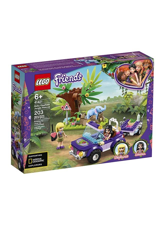41421 203-Piece Friends Baby Elephant Jungle Rescue Building Set 203 6+ Years