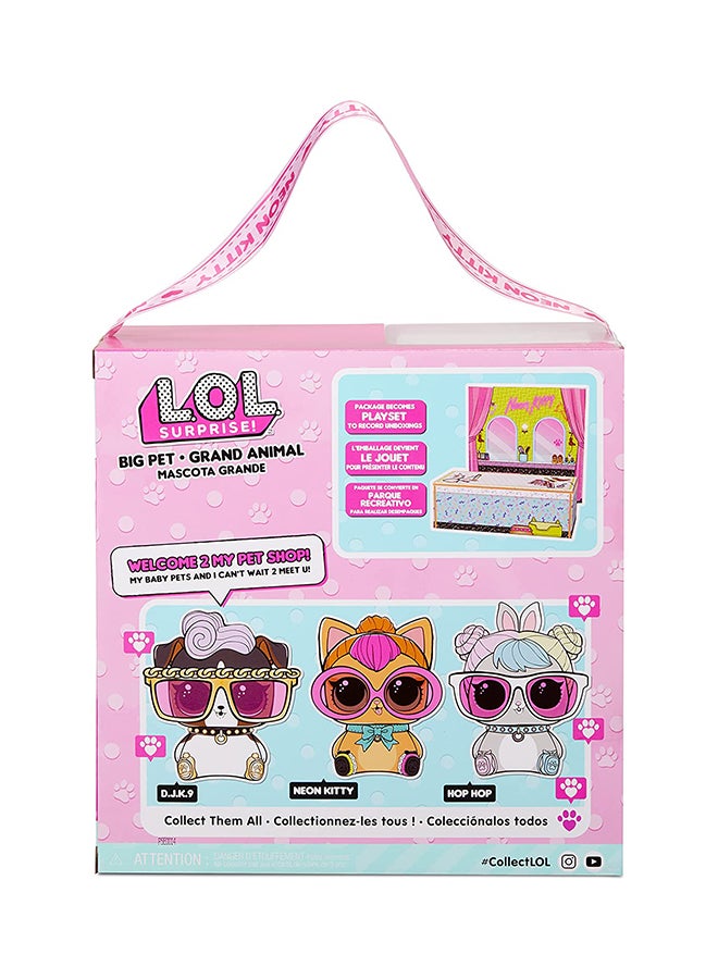 L.O.L. SURPRISE! Big Pet Neon Kitty With Surprises MGA-577720 16.51x30.48x30.48cm - Image 3
