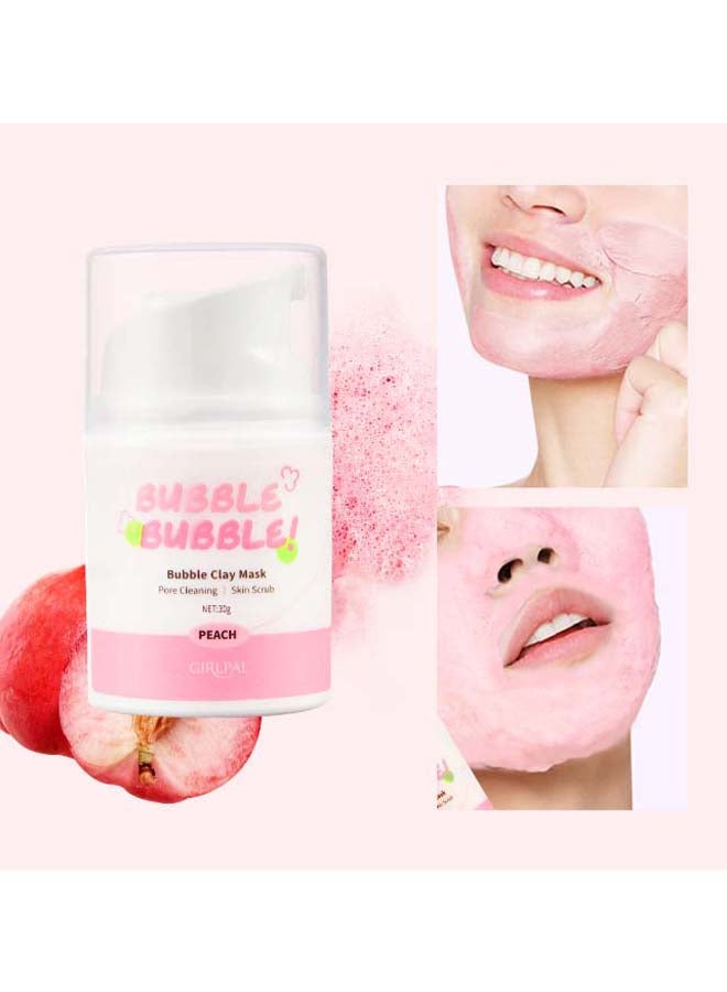 GIRLPAL - Peach Bubble Clay Mask 30grams - Image 1