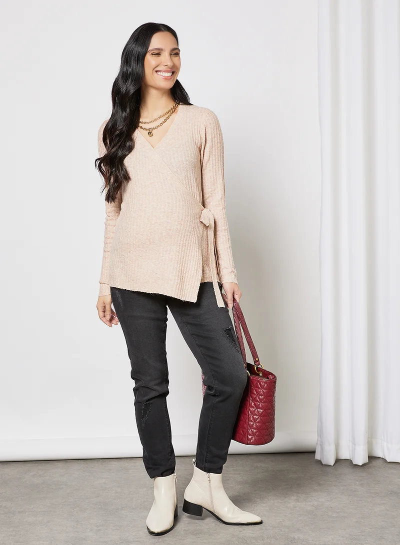 Mamalicious Maternity Slim Fit Jeans Black