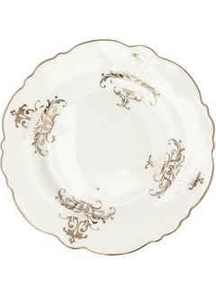 La Mesa 18-Piece Andalusian Frill Dinner Set White/Gold 10.5inch  - Image 4