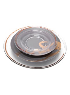 La Mesa 16-Piece New Bone Dinner Set Grey/Gold 13inch  - Image 3
