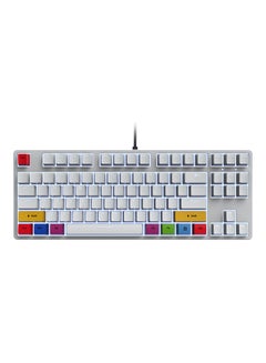87 Keys Wired Mechanical Keyboard White(Red Switches)