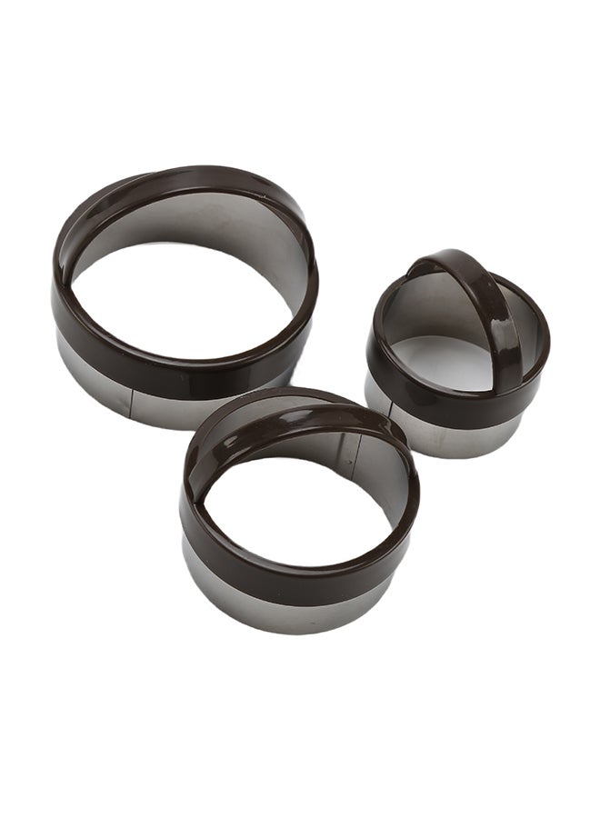 بينجوين طقم قطاعات كوكيز مستديرة من 3 قطع بني 7x7x6.5سم - Image 2