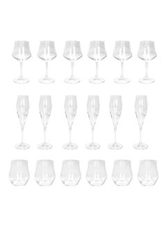 RCR 18-Piece Glass Set Clear 230ml  - Image 1