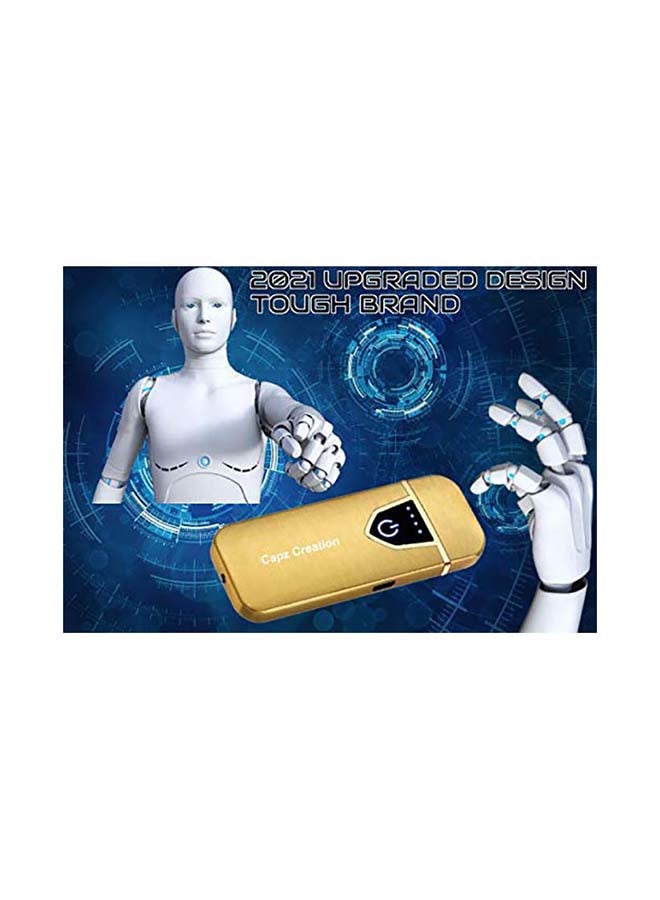 Capz Creation Lighter Electronic, CAPZ Creation [2021 Design] Upgraded Electric Rechargeable Lighter USB Lighter Flameless Windproof with LED Battery Display Hiking or Camping Accessories Gift Ideas for Men 0.15kg - Image 2