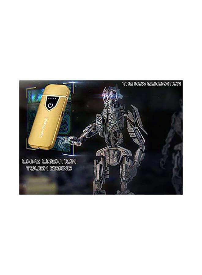 Capz Creation Lighter Electronic, CAPZ Creation [2021 Design] Upgraded Electric Rechargeable Lighter USB Lighter Flameless Windproof with LED Battery Display Hiking or Camping Accessories Gift Ideas for Men 0.15kg - Image 4
