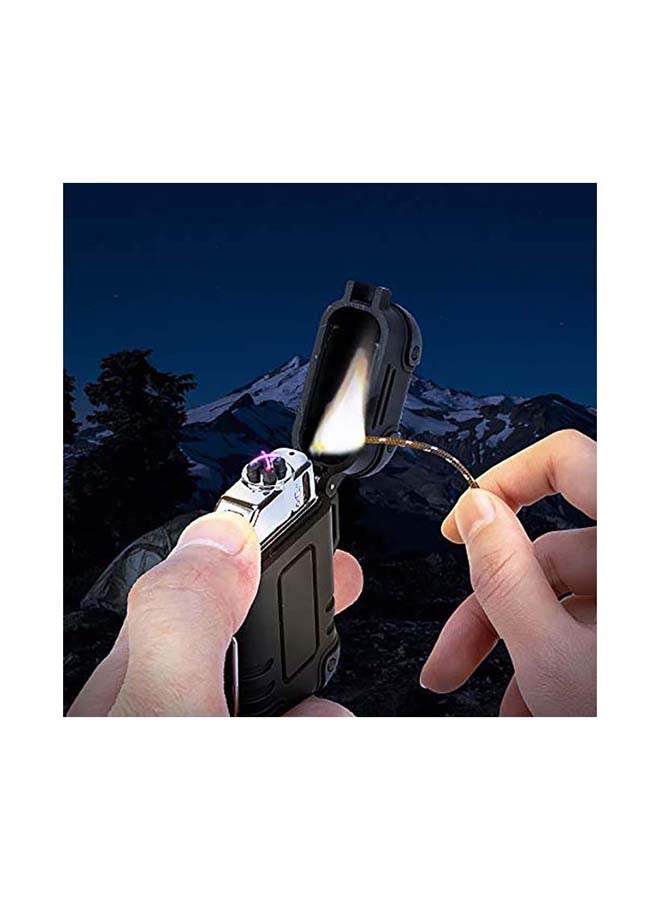 Explorer Arc Lighter Outdoor Waterproof Windproof Plasma Lighter Rechargeable USB Electronic Lighters with Emergency Whistle for Camping,Adventure,EDC Survival Tactical Gear 0.26kg  - Image 2