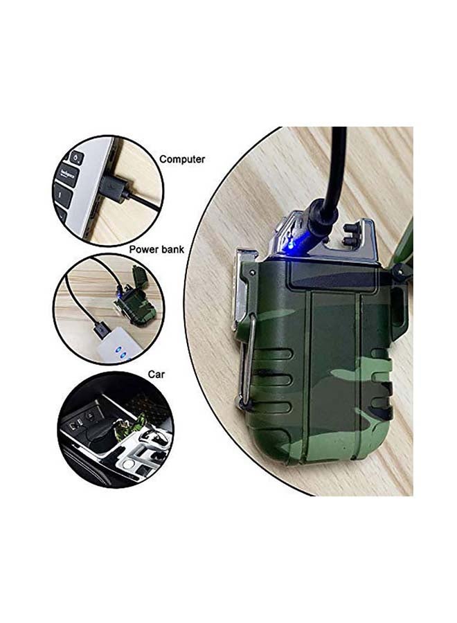 Explorer - Electric Lighter Rechargeable USB, USB Lighter with Dual Arc, Waterproof Electric Lighter, Flameless Windproof Rechargeable Lighter for Camping Hiking Outdoor Adventure 0.24kg - Image 1
