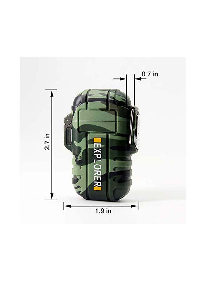 Explorer - Electric Lighter Rechargeable USB, USB Lighter with Dual Arc, Waterproof Electric Lighter, Flameless Windproof Rechargeable Lighter for Camping Hiking Outdoor Adventure 0.24kg - Image 1