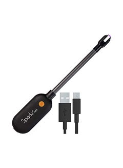 Candle Lighter - Sparkr USB Rechargeable Electric Lighter Plasma Technology & Extra Long Wand, Flameless Lighters for Candles, Camping, & Cooking, Black 0.70kg
