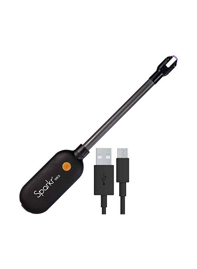 Power Practical - Candle Lighter - Sparkr USB Rechargeable Electric Lighter Plasma Technology & Extra Long Wand, Flameless Lighters for Candles, Camping, & Cooking, Black 0.70kg - Image 1