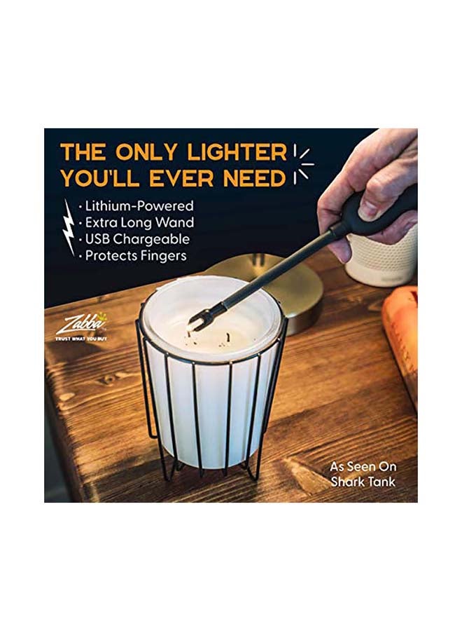 Power Practical - Candle Lighter - Sparkr USB Rechargeable Electric Lighter Plasma Technology & Extra Long Wand, Flameless Lighters for Candles, Camping, & Cooking, Black 0.70kg - Image 1