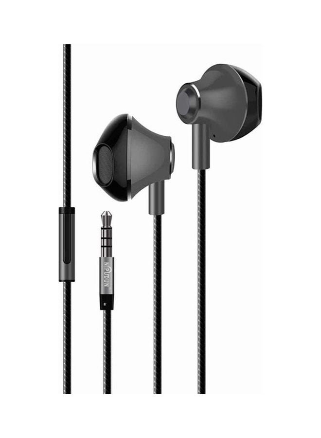 NIPUDUN In-Ear Wired Headphones Black  - Image 2