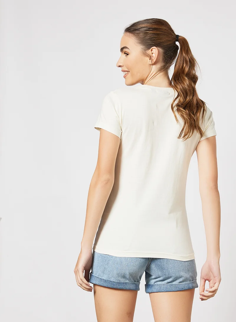 FILA Classic Logo T-Shirt Off-White