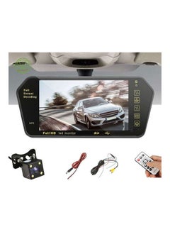 Car Reverse Parking Assistance TFT LCD Bluetooth Rear View Mirror Monitor