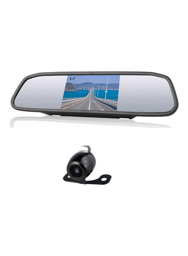 Car Video Reverse Parking System LCD Mirror With Camera - Image 1
