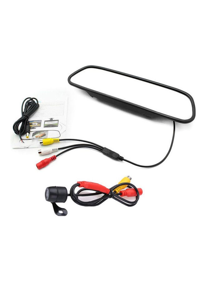 Car Video Reverse Parking System LCD Mirror With Camera - Image 2