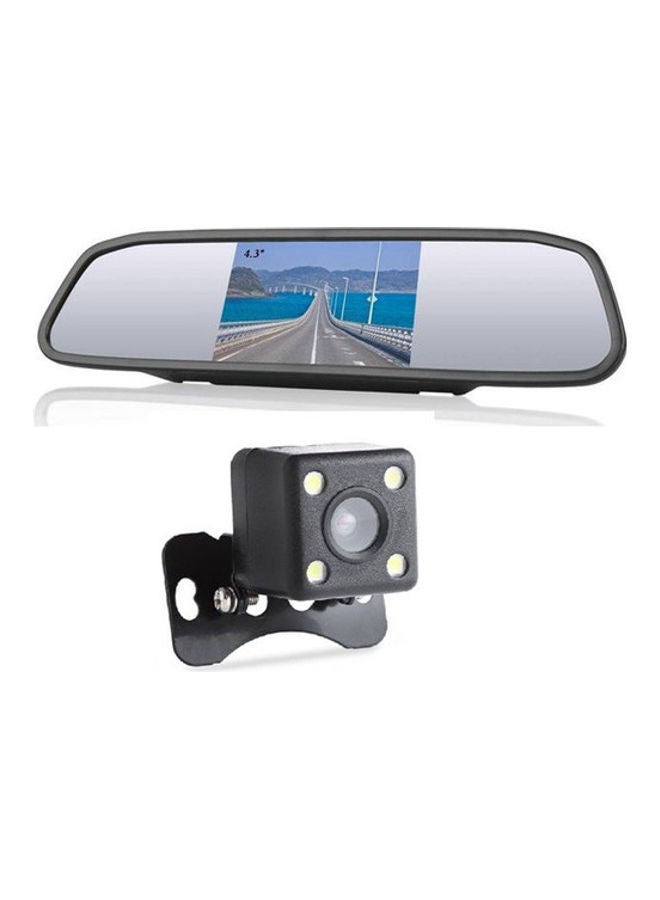 كاميرا مساعدة للسيارة مع مرآة عكسية مزودة بشاشة LCD - Image 3