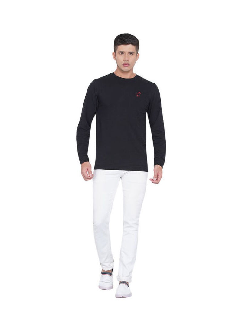 لورين سميث سويت شيرت كاجوال بفتحةِ رقبة مستديرة أسود - Image 5